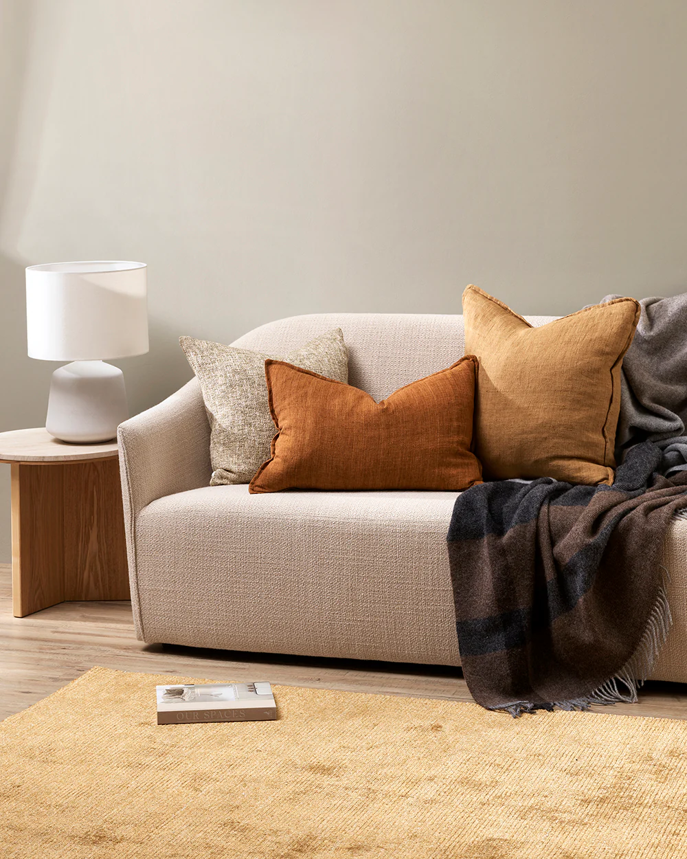 Arcadia Tobacco Lumbar Cushion - Image 2