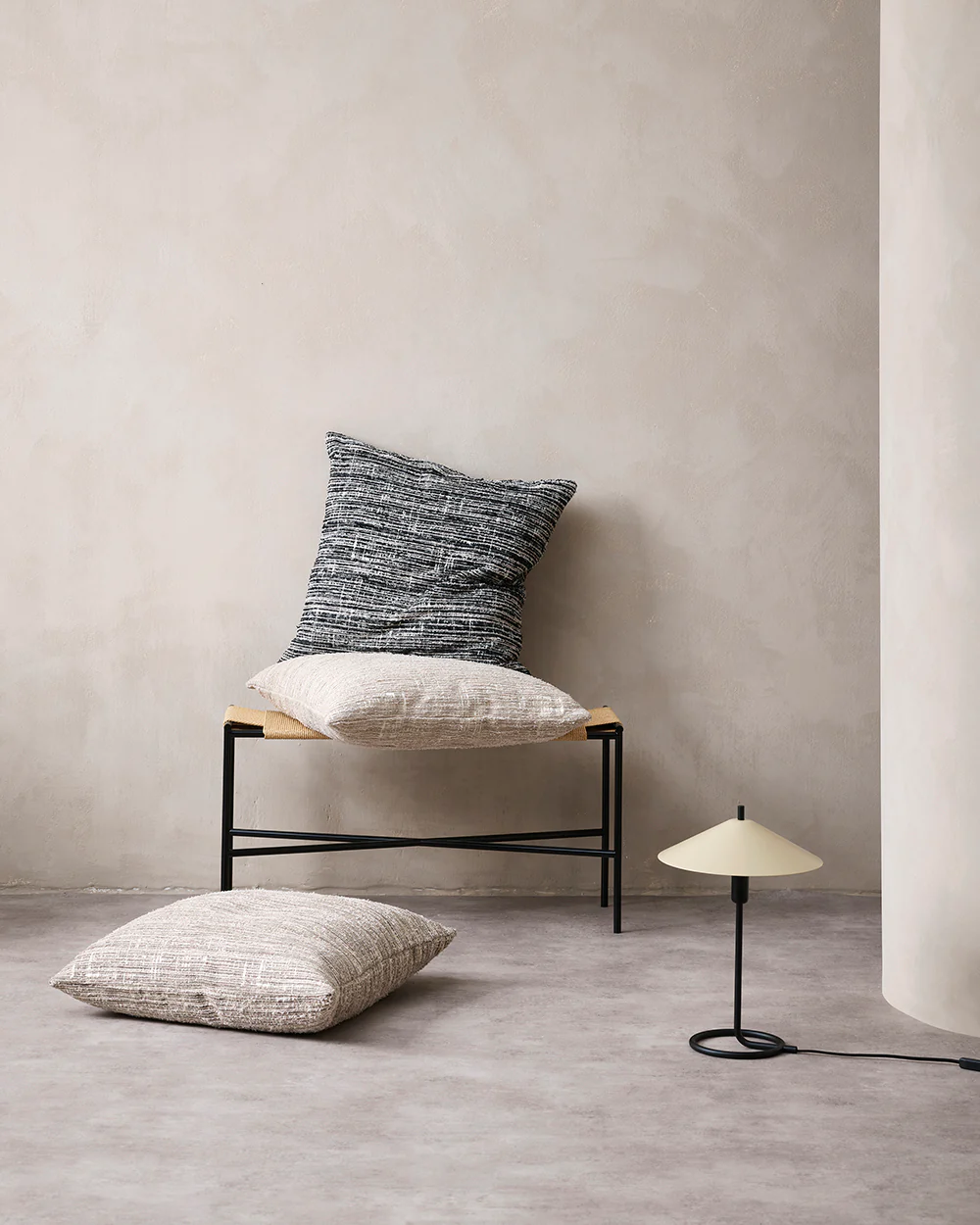 Ashford Black Large Cushion - Image 3