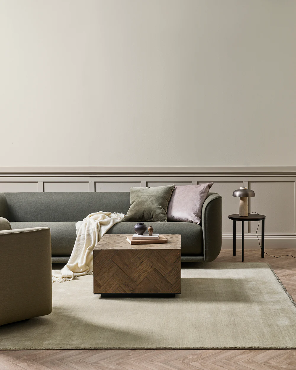Aster Ecru Square Cushion - Image 4