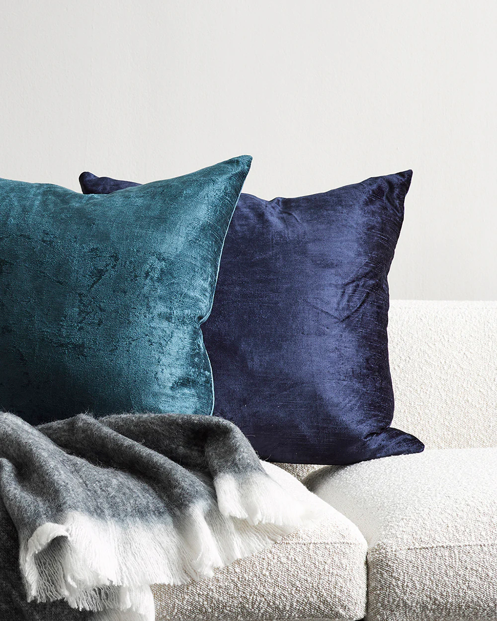Bromley Navy Square Cushion - Image 2