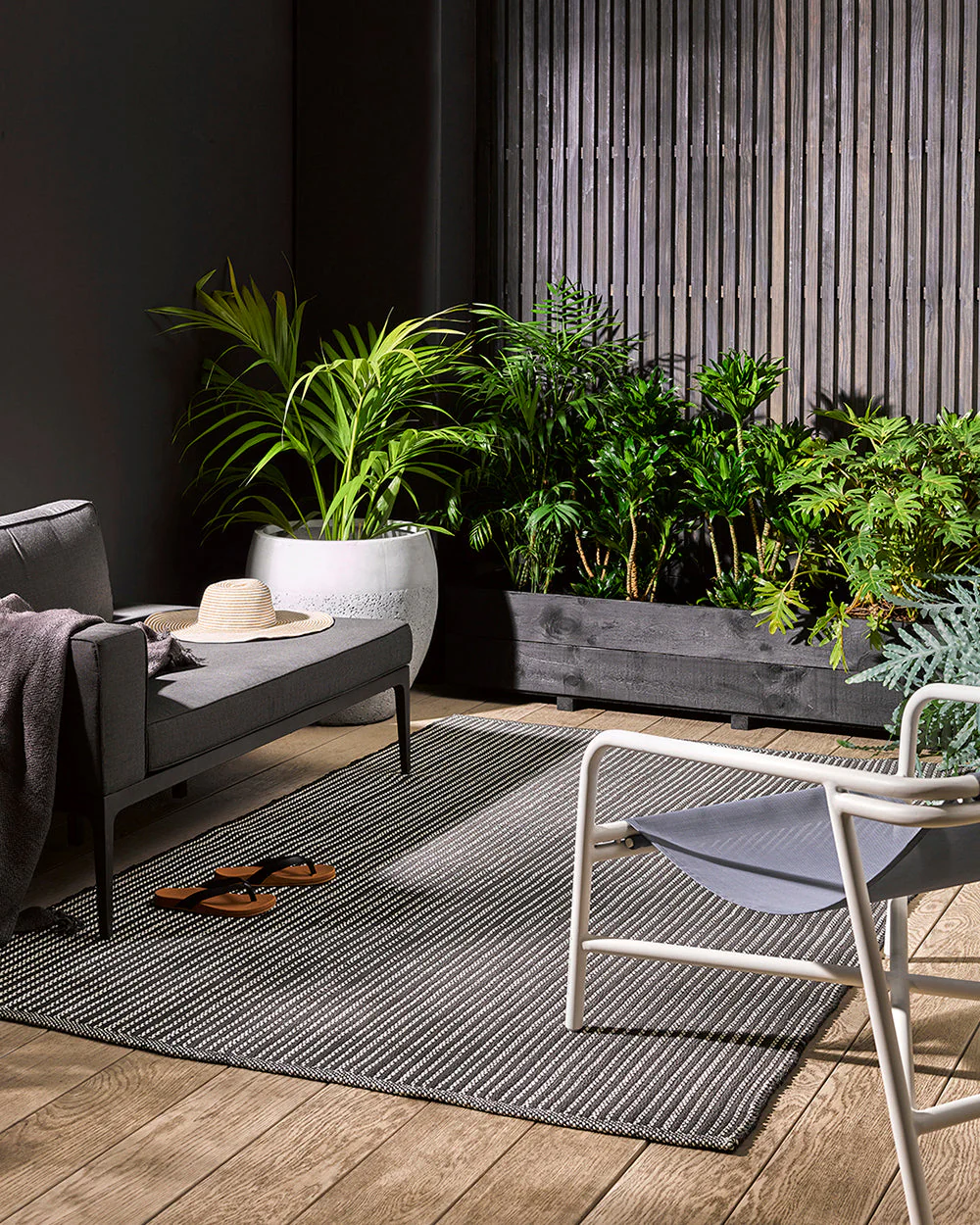 Byron Bay Charcoal Floor Rug - Image 3