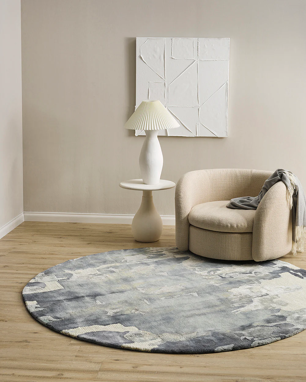 Cape Brett Round Floor Rug - Image 3