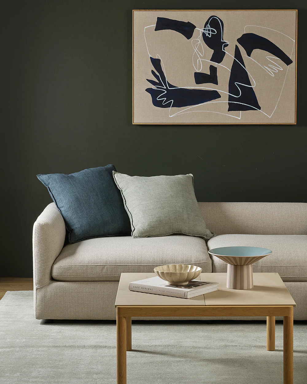 Cassia Cloudburst Square Cushion - Image 2