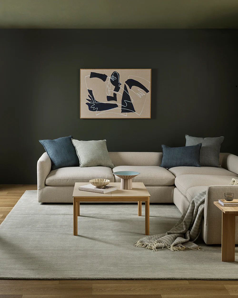 Cassia Cloudburst Square Cushion - Image 3