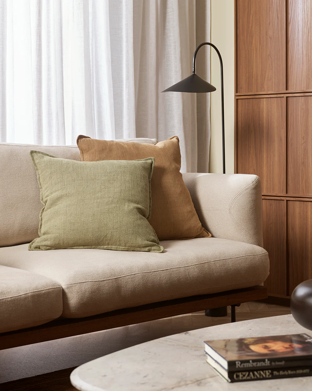 Cassia Cumin Square Cushion - Image 3