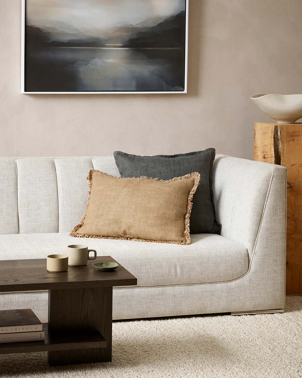 Cassia Nori Square Cushion - Image 2