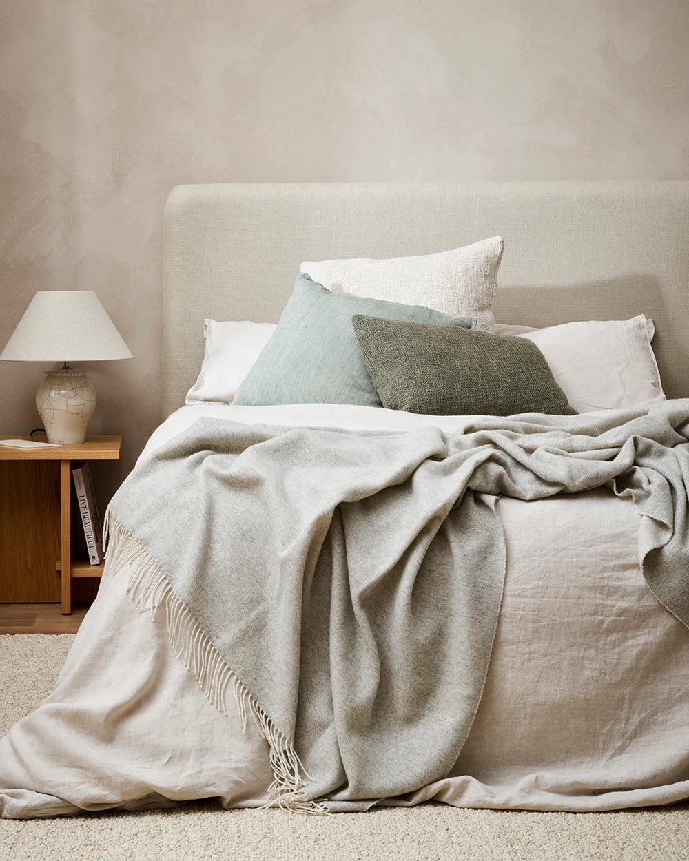 Cassia Sage Square Cushion - Image 5