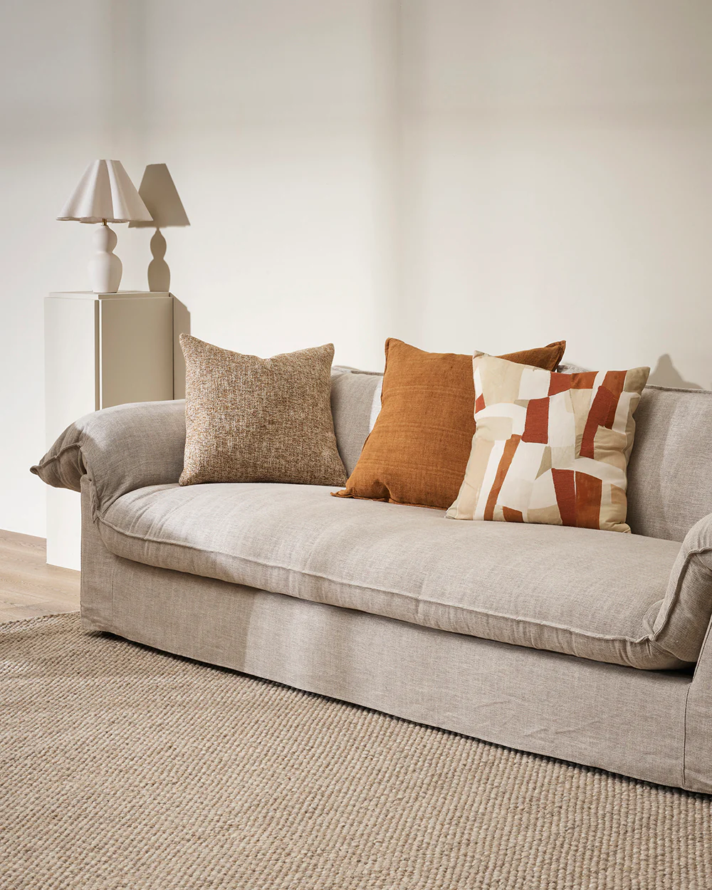 Cassia Tobacco Square Cushion - Image 3
