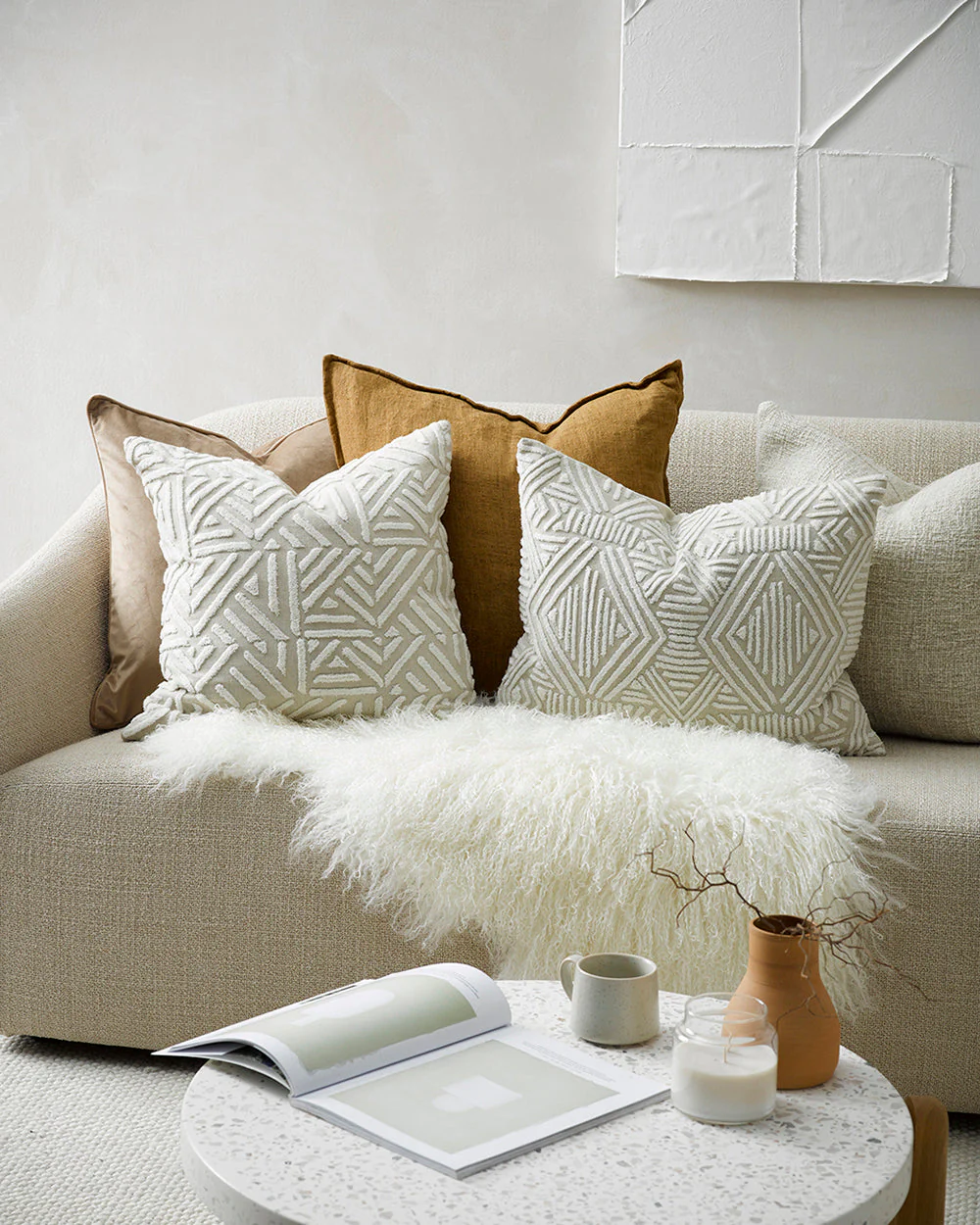 Cassius Natural Oblong Cushion - Image 3