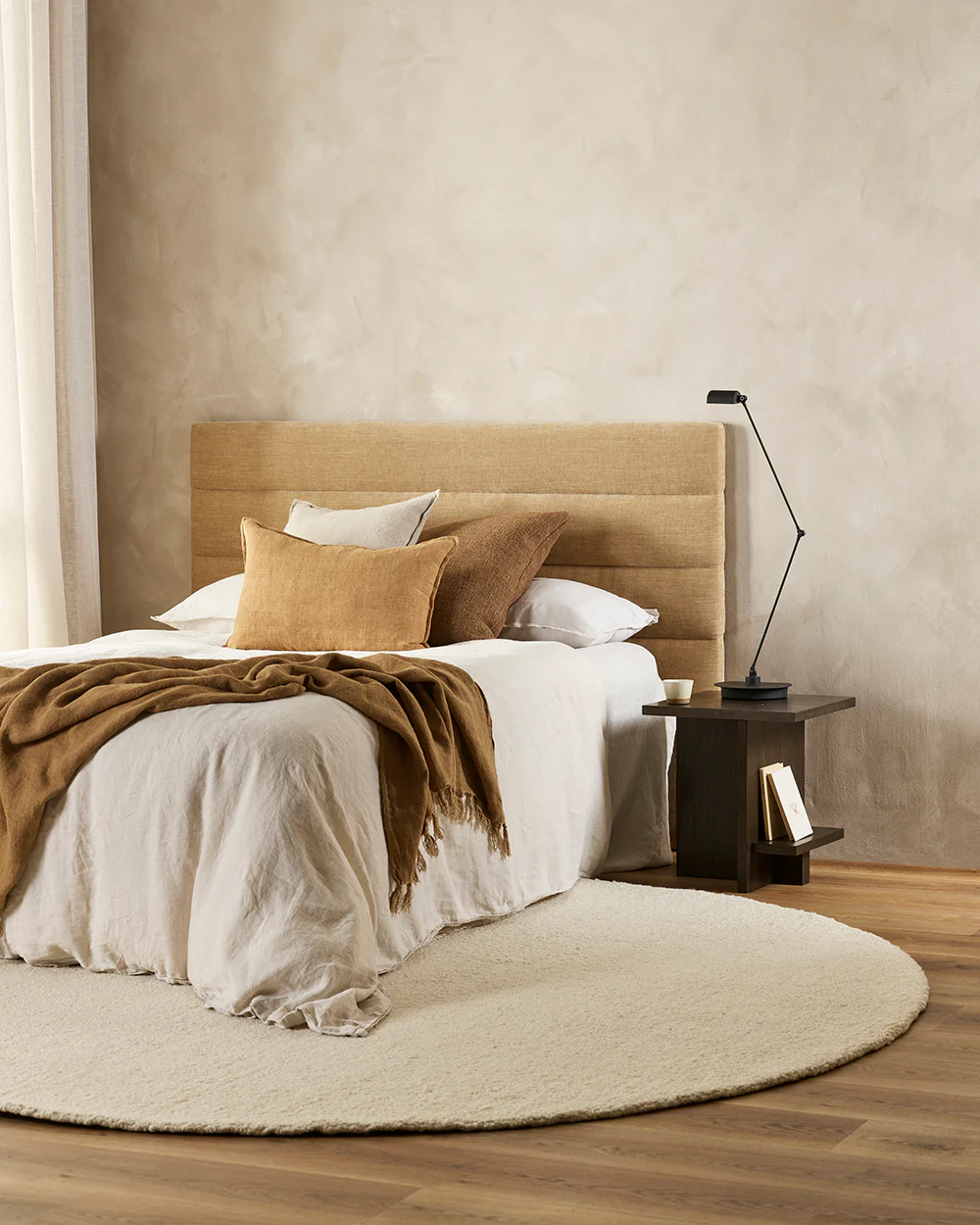 Dorset Natural White Round Floor Rug - Image 6