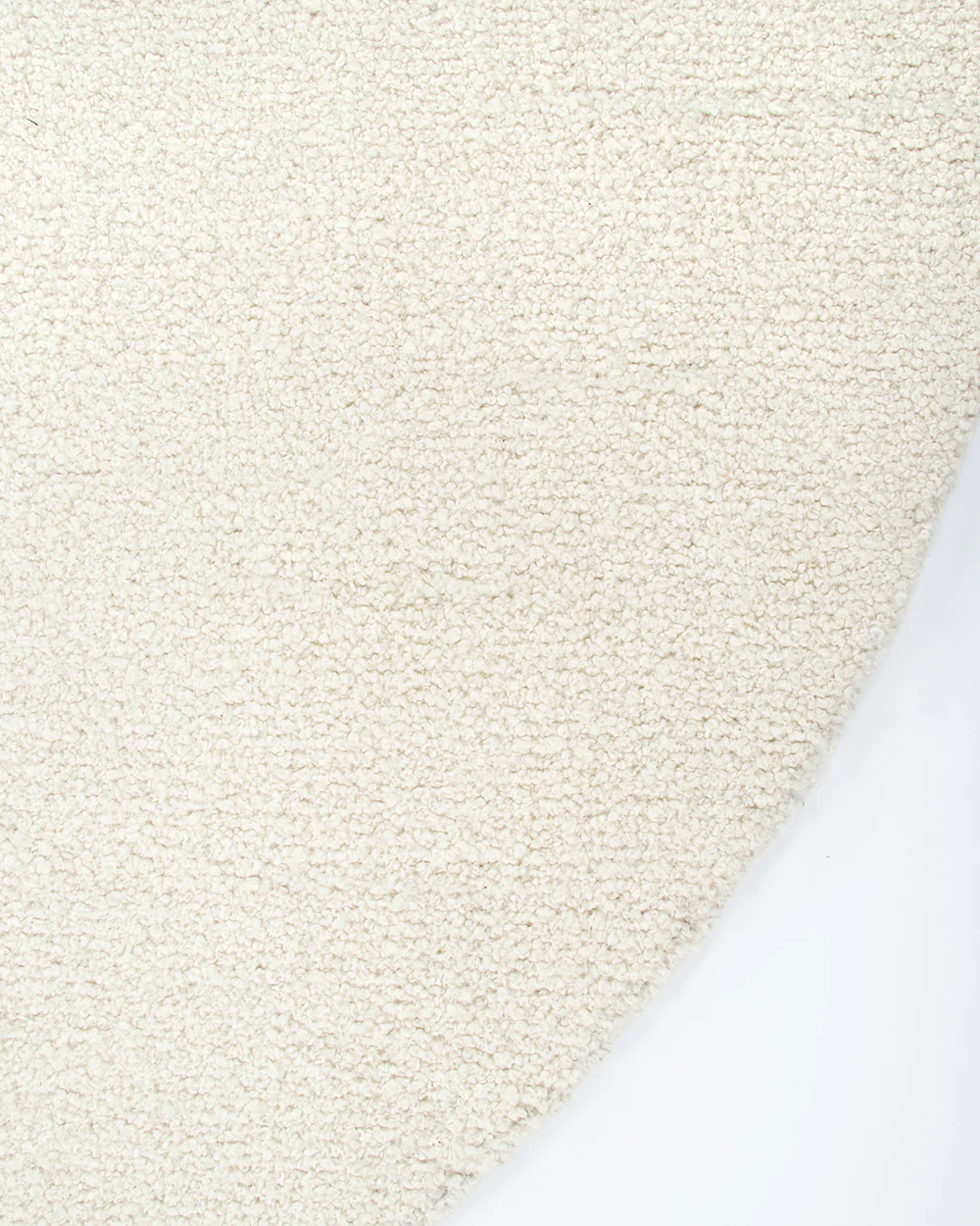 Dorset Natural White Round Floor Rug - Image 8