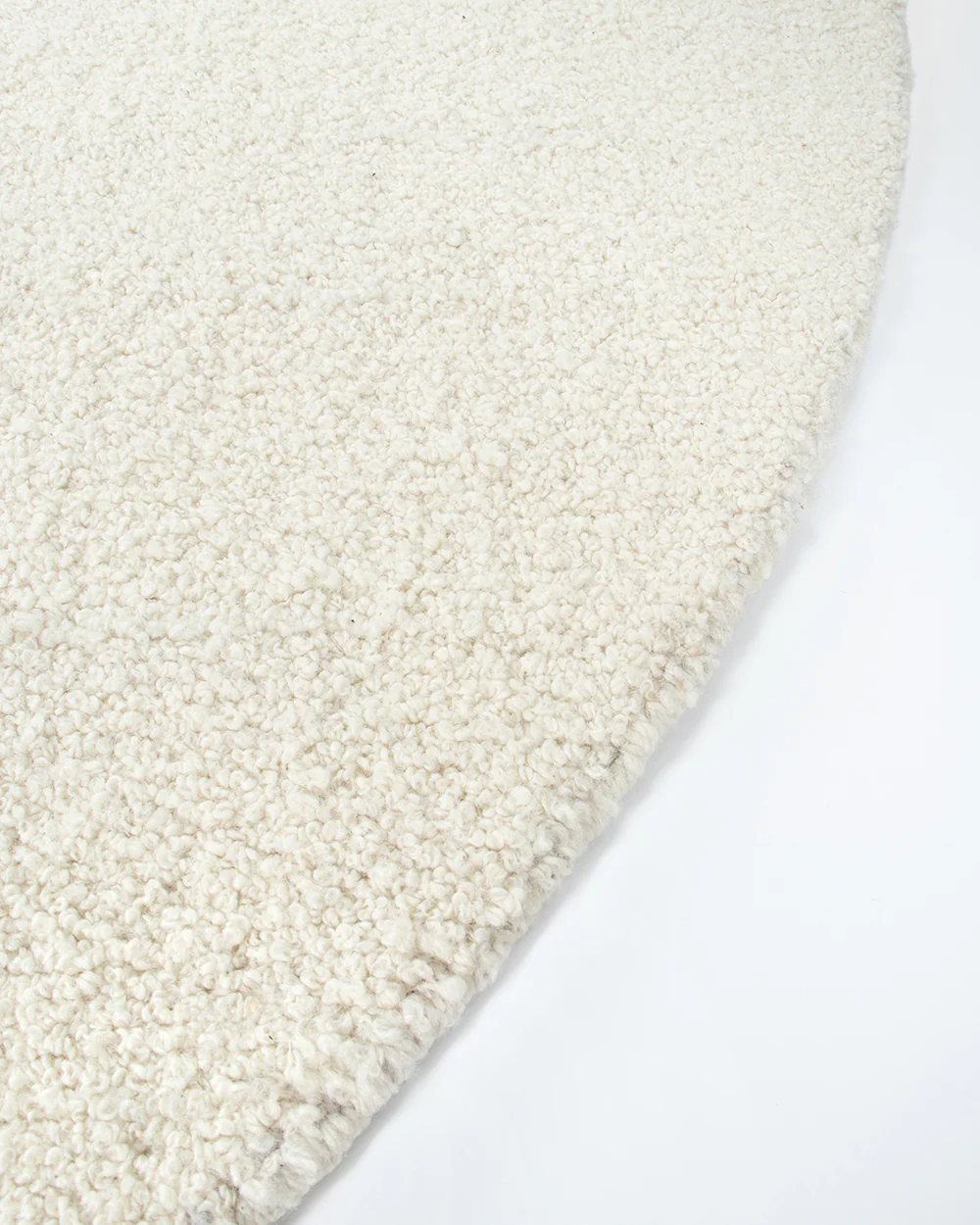 Dorset Natural White Round Floor Rug - Image 9
