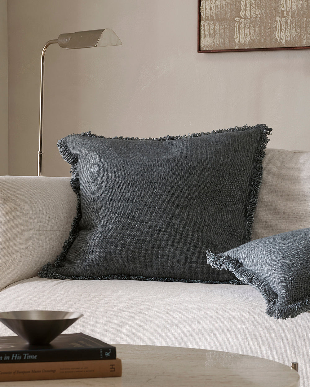 Dover Slate Square Cushion - Image 3