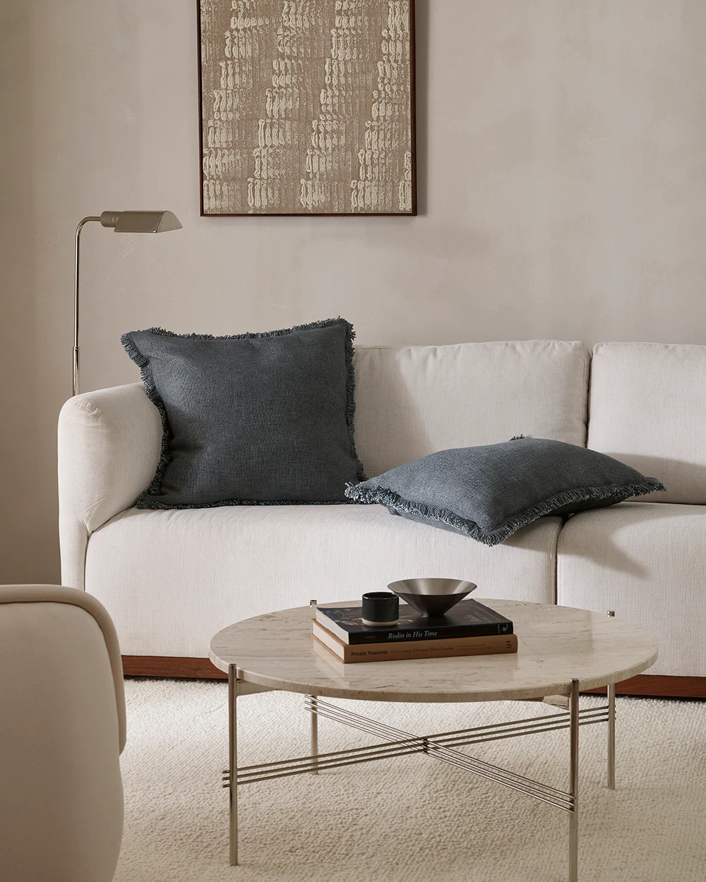 Dover Slate Square Cushion - Image 5
