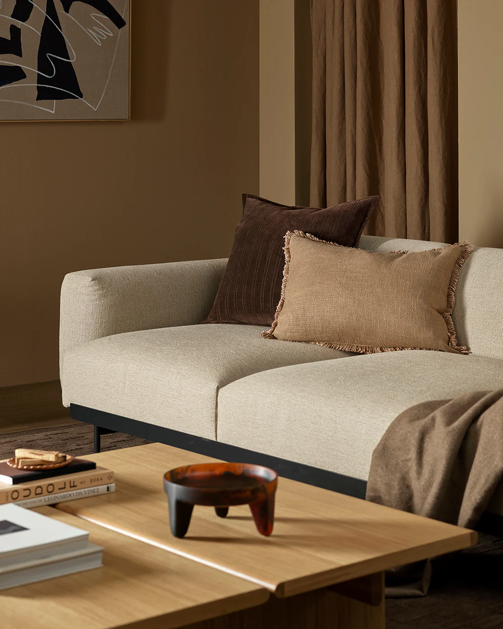 Dover Tan Cushion - Image 4