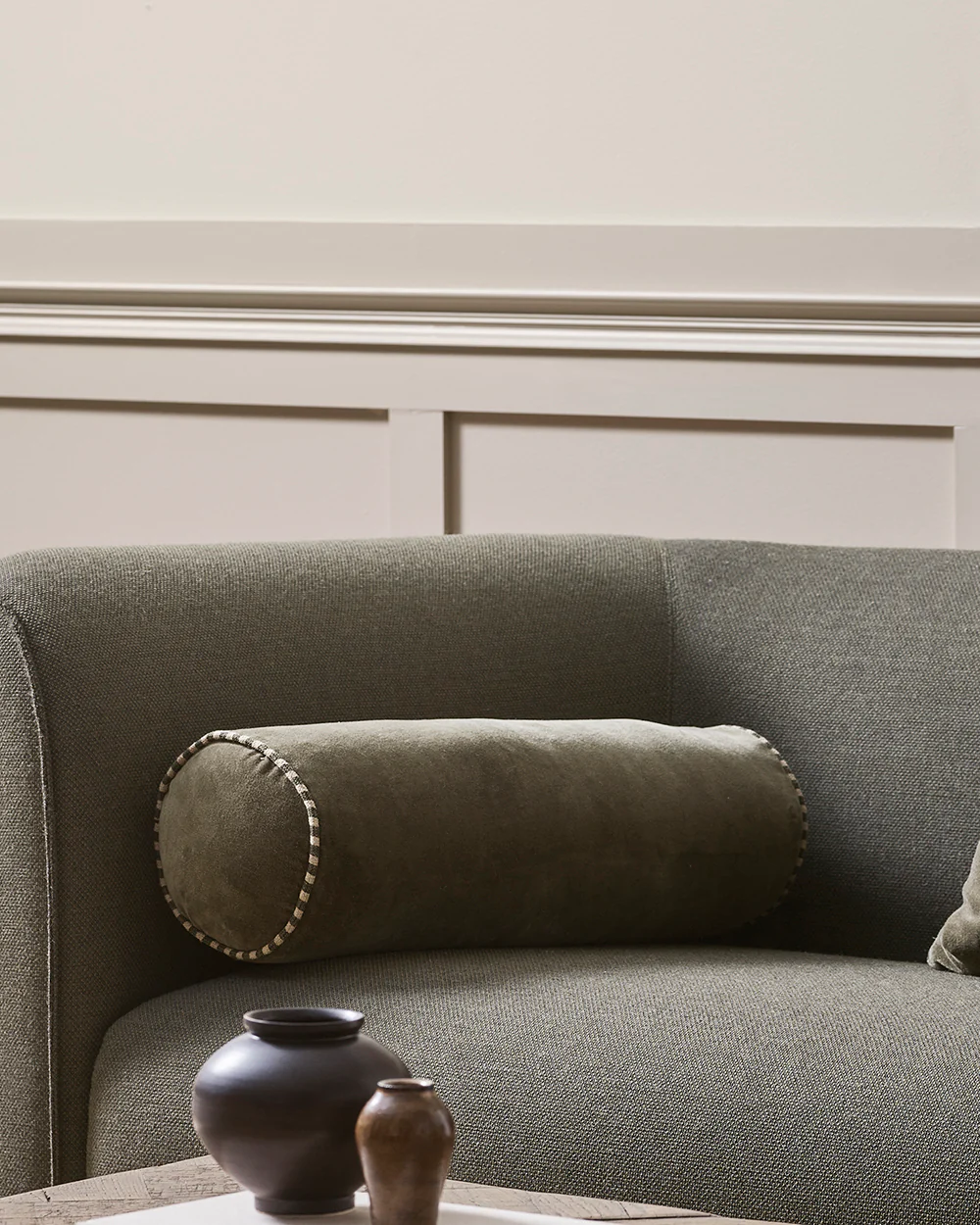 Elliot Thyme Bolster Cushion - Image 3