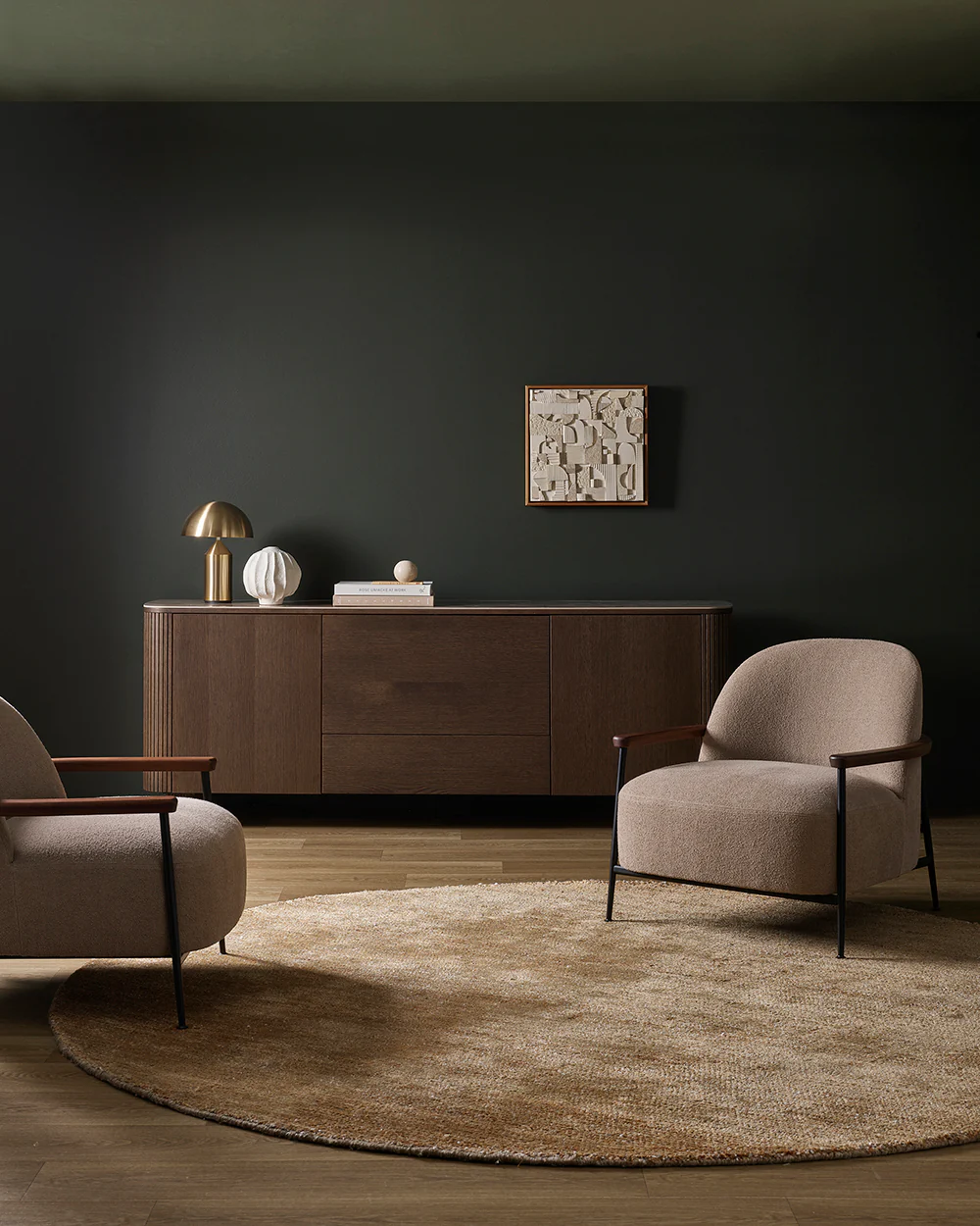 Fairbanks Sand Round Floor Rug - Image 3