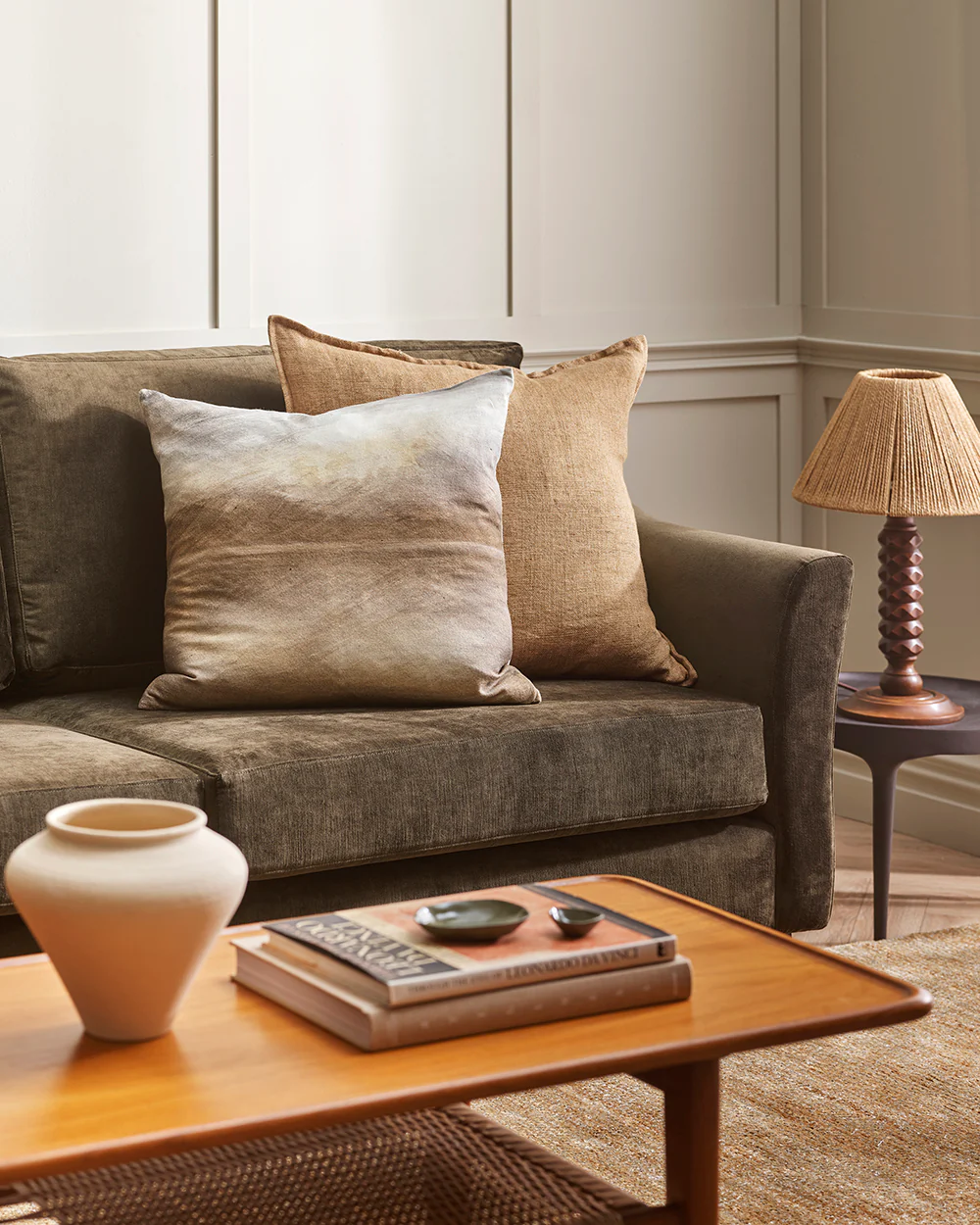 Flaxmill Fenugreek Large Cushion - Image 3