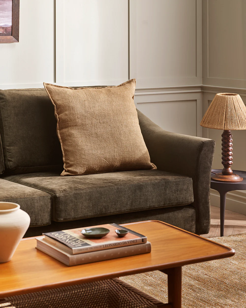 Flaxmill Fenugreek Large Cushion - Image 4