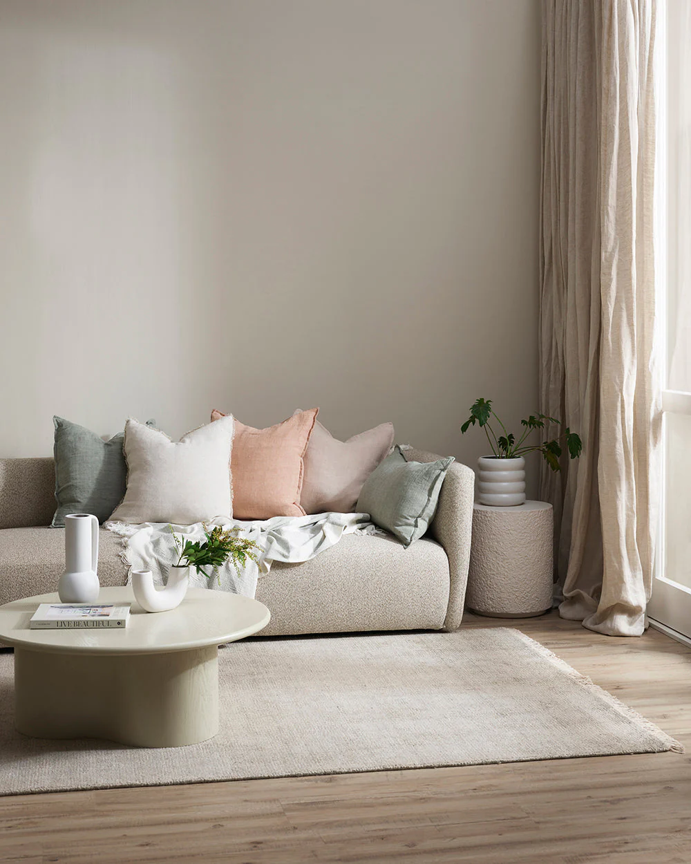 Flaxmill Nude Cushion - Image 3