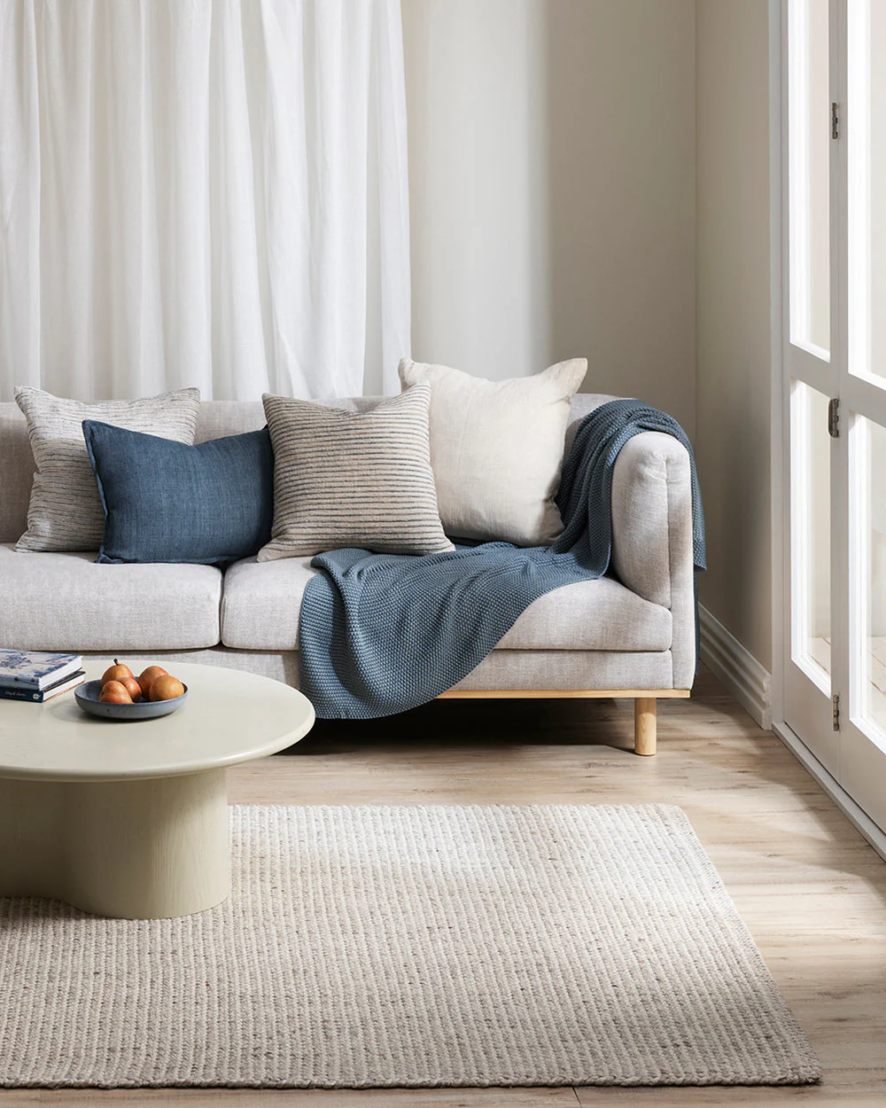 Kansas Oyster/Natural Floor Rug - Image 3