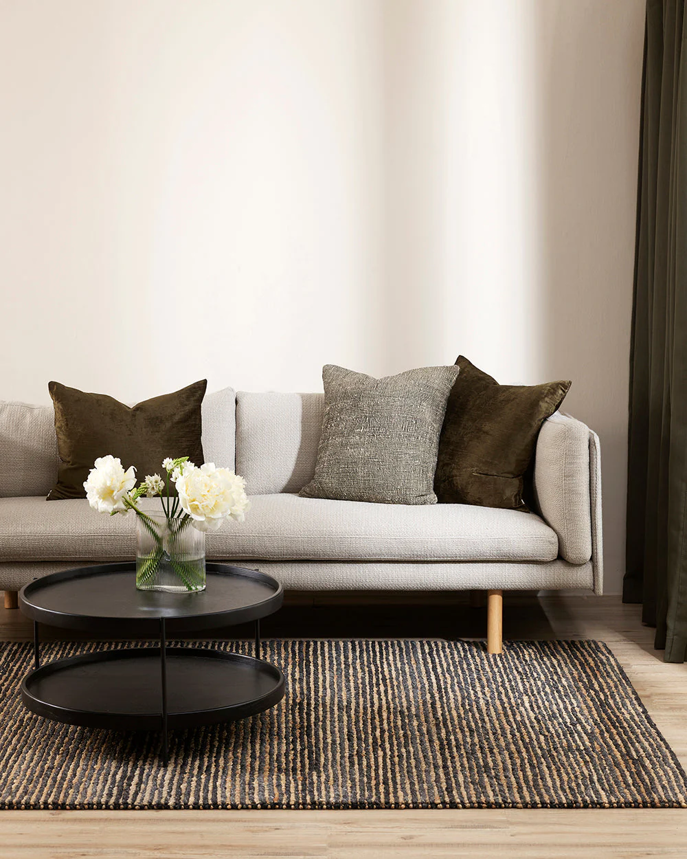 Lima Charcoal/Natural Floor Rug - Image 3
