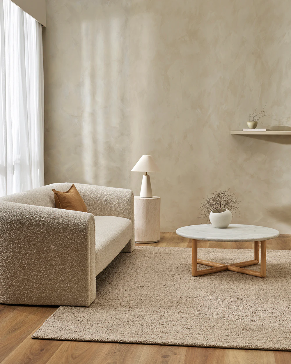 Mt Somers Fawn Floor Rug - Image 3