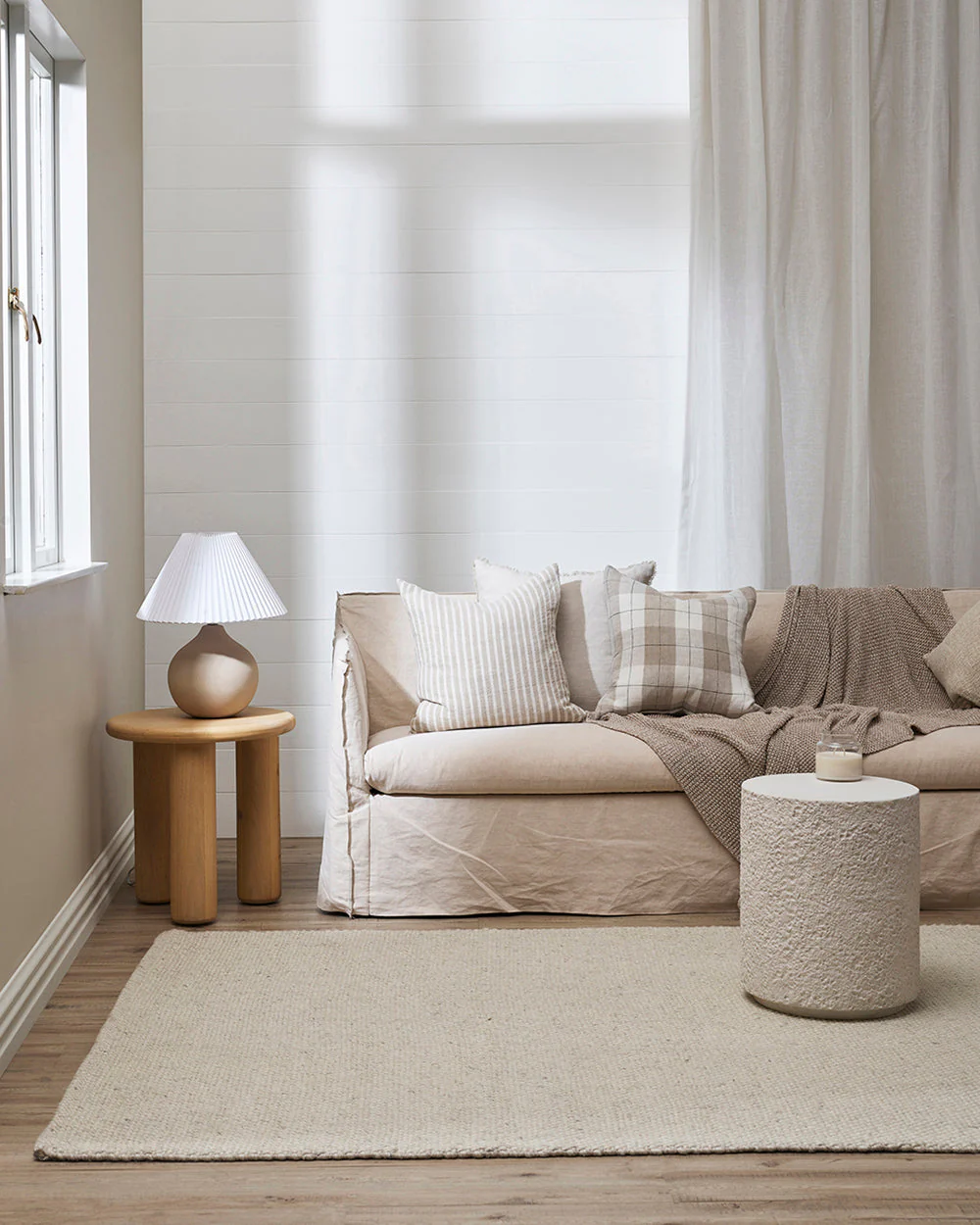 Nebraska Natural White Floor Rug - Image 3