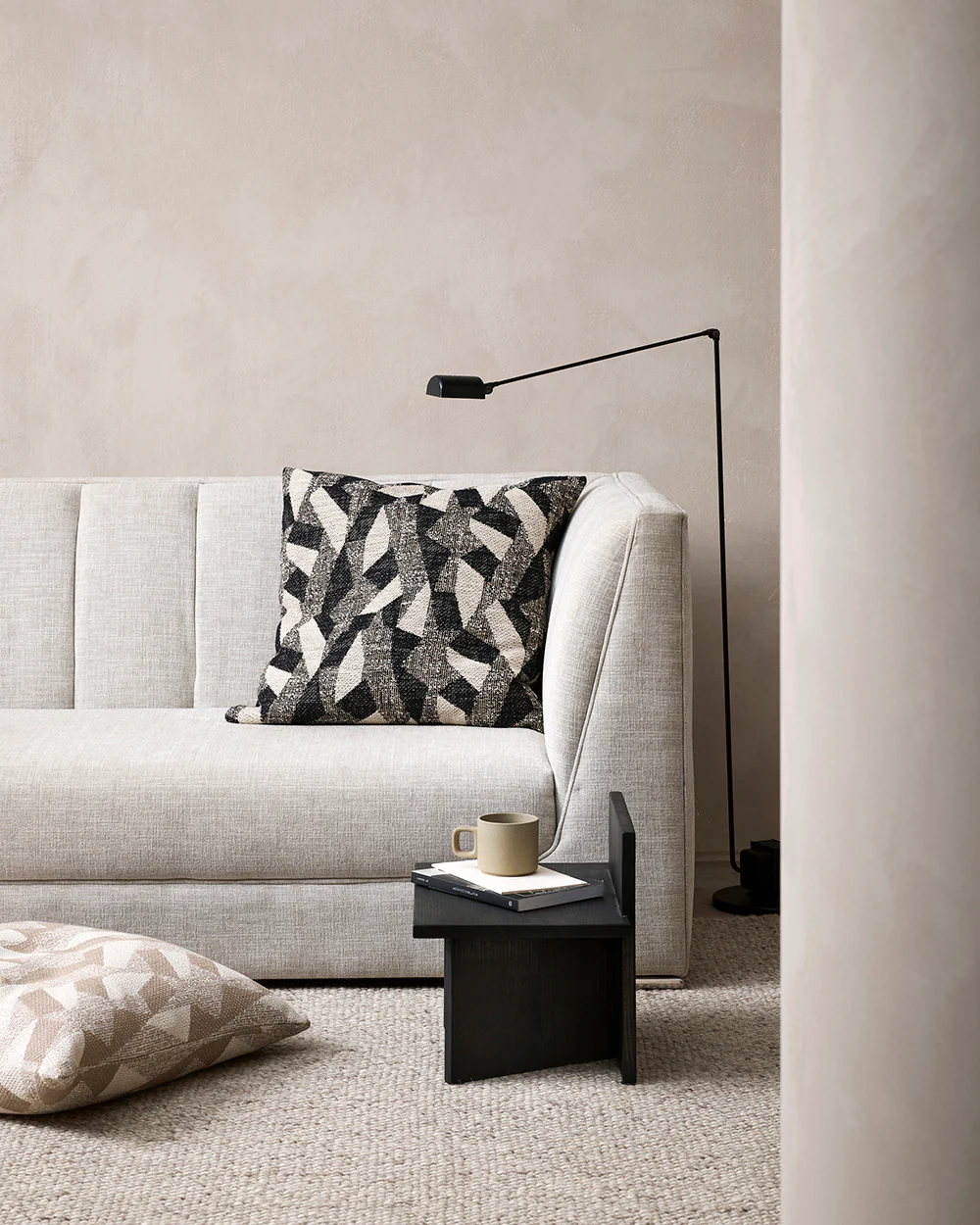 Oscari Black Square Cushion - Image 3