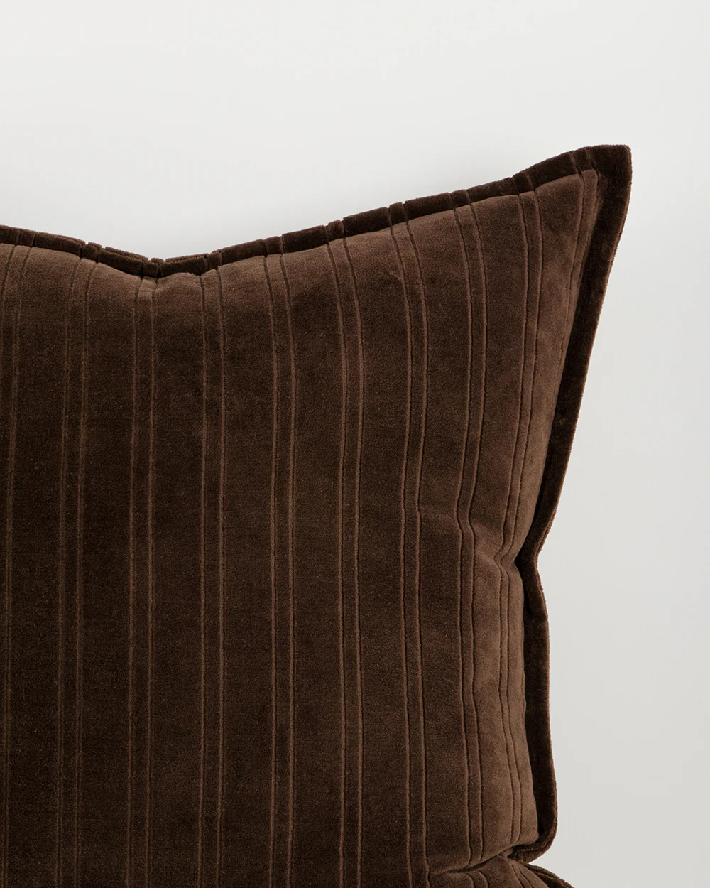 Stria Chocolate Cushion - Image 4