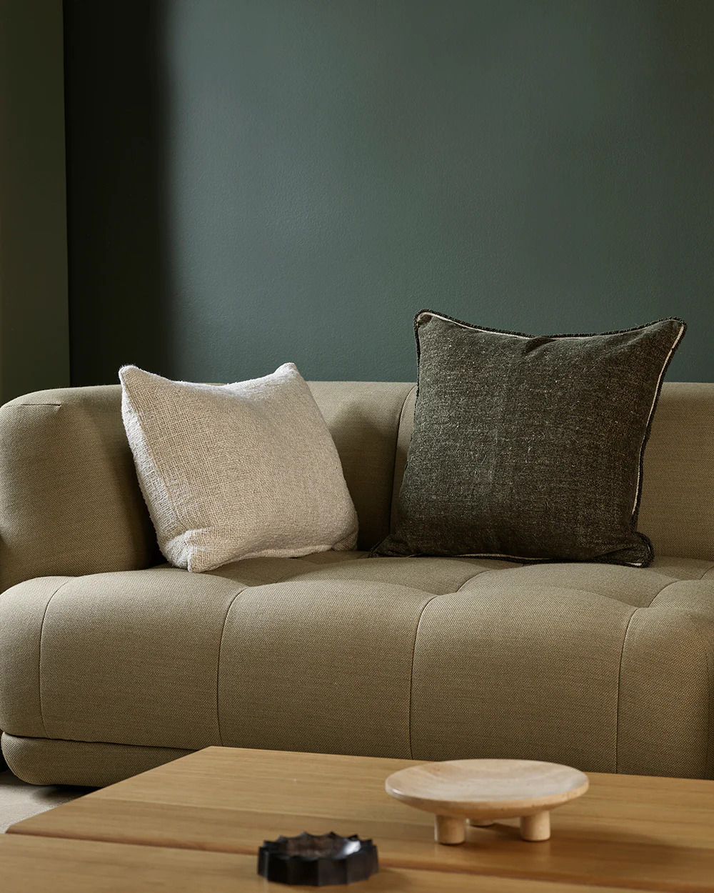 Sutton Olive Cushion - Image 2