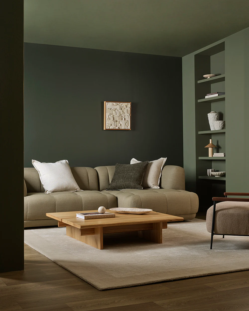 Sutton Olive Cushion - Image 4