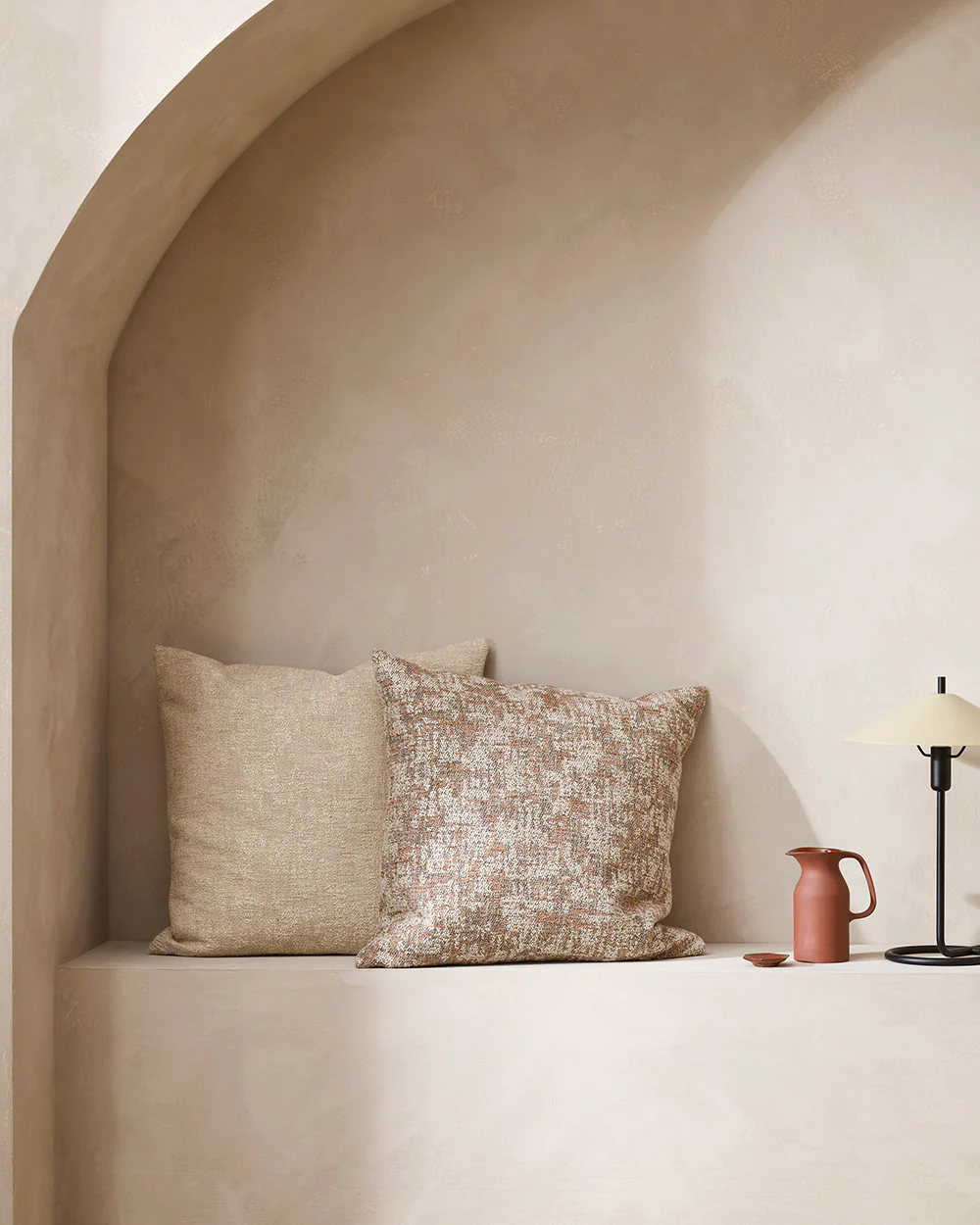 Vincent Ivory Square Cushion - Image 2